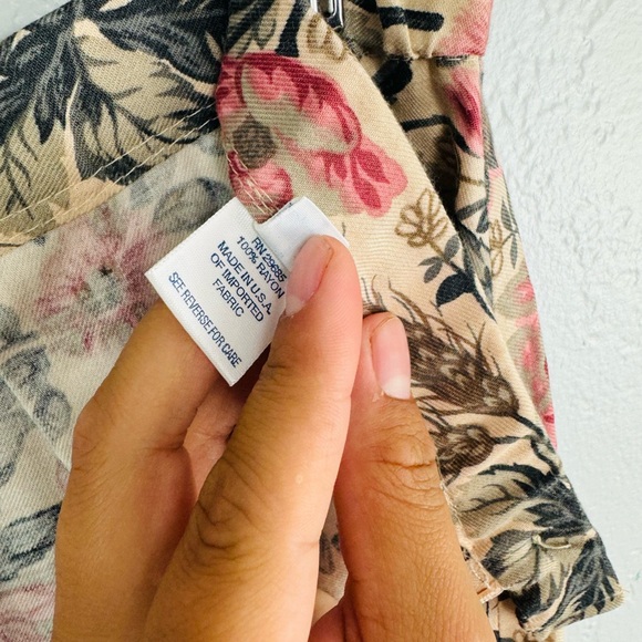 NWT Pendleton Floral Shabby Chic Cottage Core Long Maxi Skirt Blush Pink - Picture 8 of 11